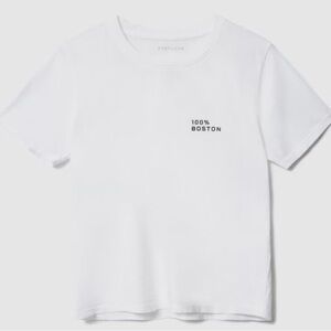 Everlane White 100% Boston Box Cut Tee Size S